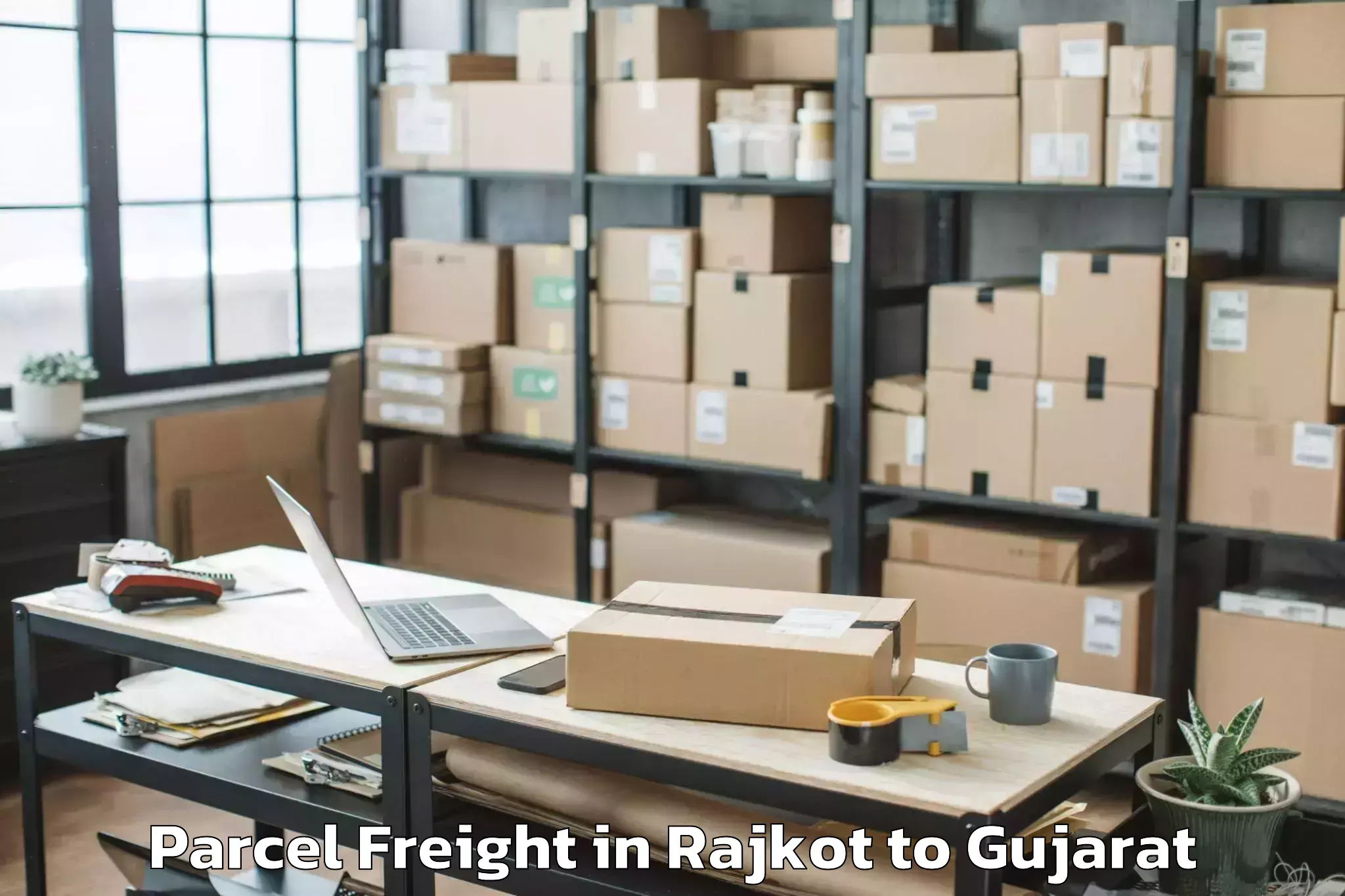 Affordable Rajkot to Chuda Parcel Freight